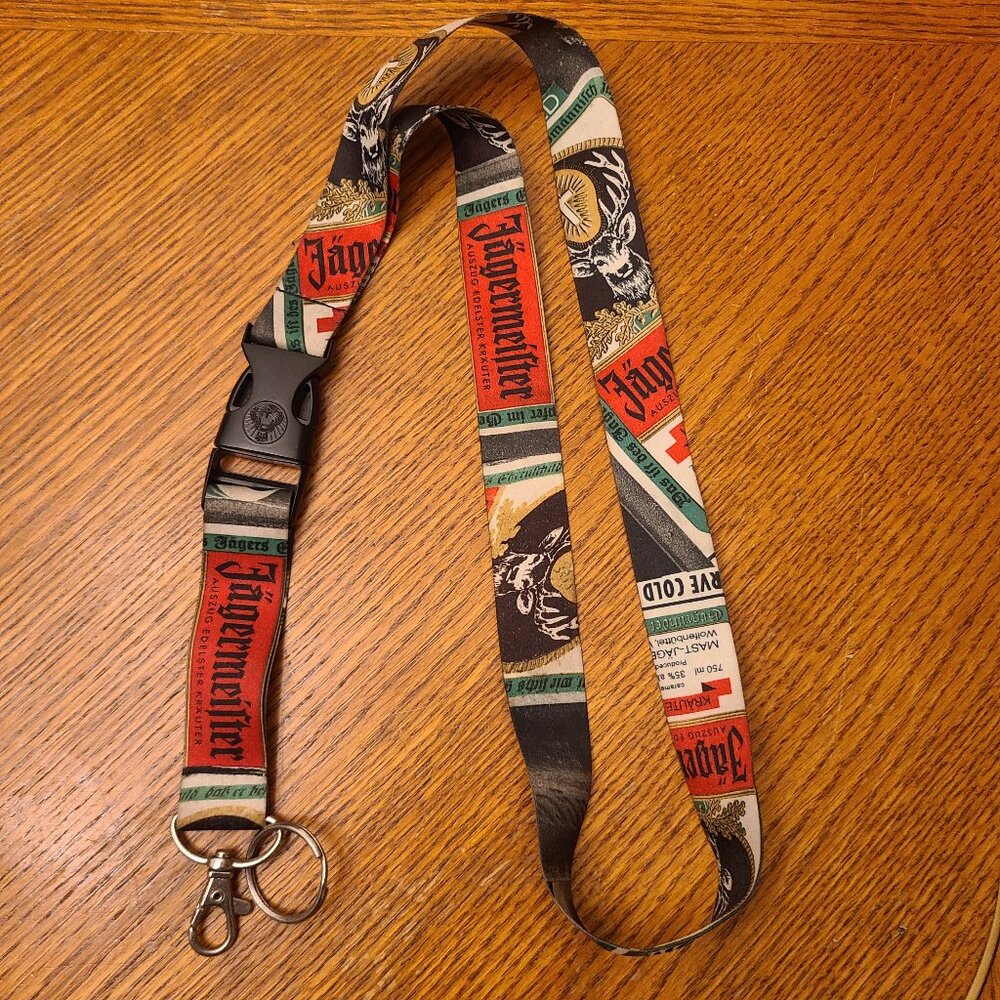 Jägermeister Lanyard With Detachable Clip & Key Ring